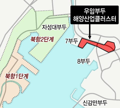 신해양산업 거점 북항 우암부두 클러스터도 난항, 절반이 공터 [해양수도 대전환]