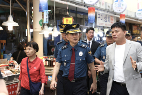 이재영 경남경찰청장, 추석 명절 앞 치안현장 점검